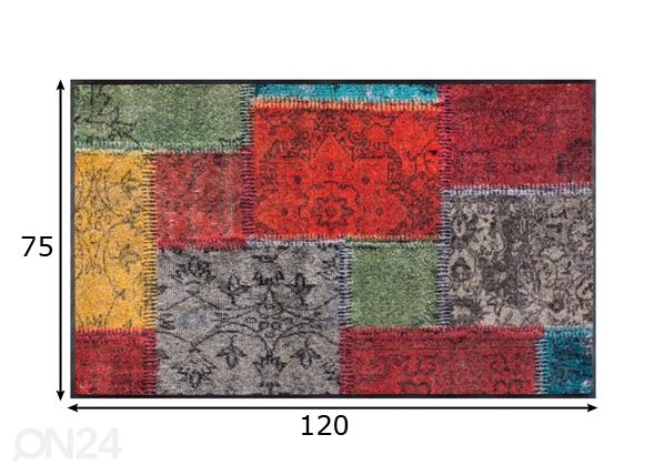 Ковёр Vintage Patches 75x120 cm размеры