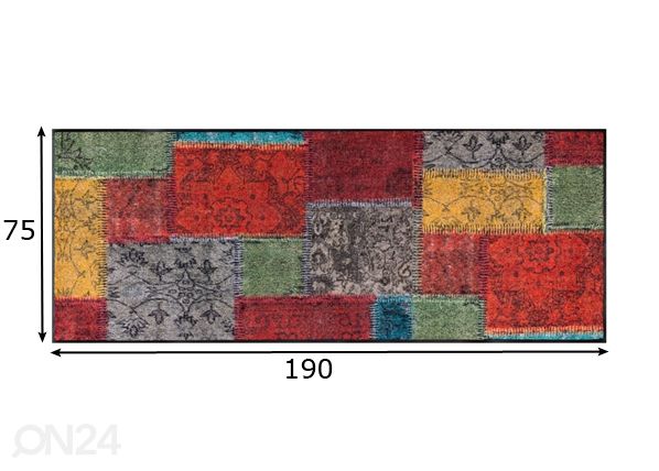 Ковер Vintage Patches 75x190 cm размеры