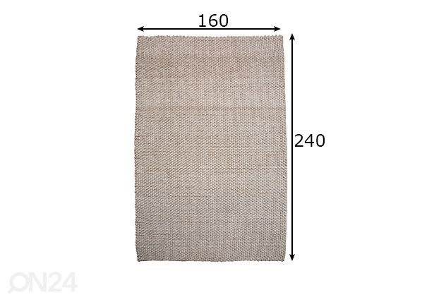 Ковер Wool 160x240 cm размеры