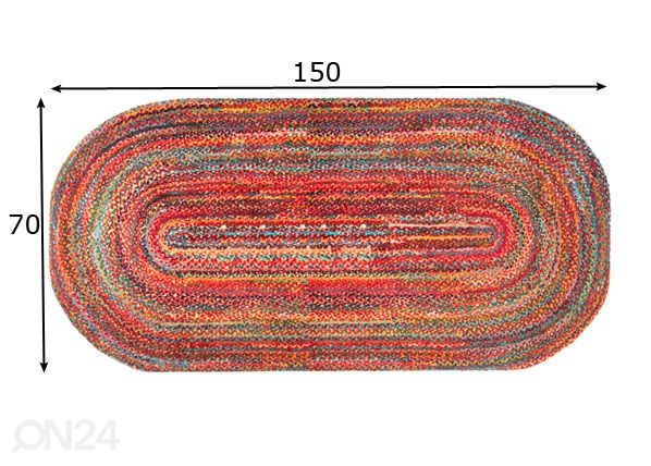 Ковер Wovells 70x150 см размеры