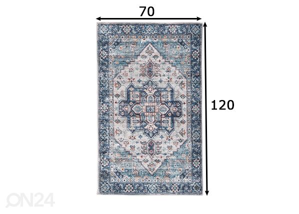 Коврик для ванной Tom Tailor Oriental Bath 70x120 см, бирюзовый размеры