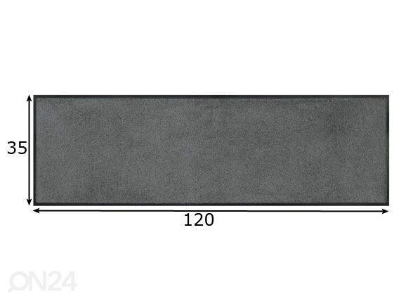 Коврик для прихожей Monocolour 35x120 см размеры