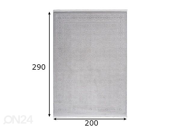 Ковeр Pierre Cardin Silver 200x290 см размеры