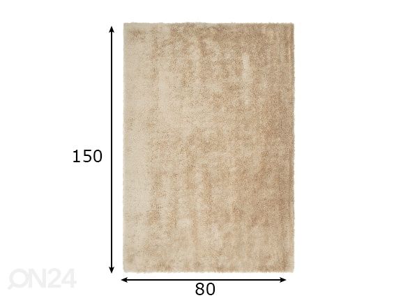 Ковeр Velvet Ivory 80x150 см размеры