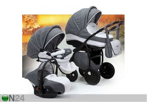 Кожаная универсальная коляска Tutis Zippy Silver Plus