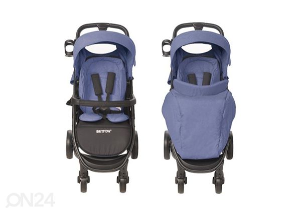 Коляска Britton Helix темно-синяя
