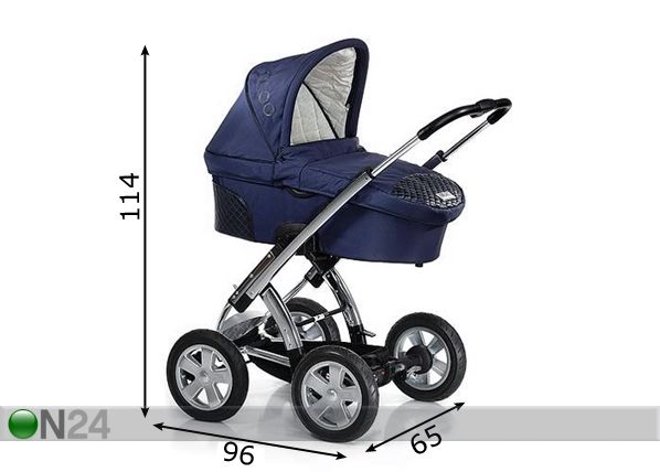 Коляска I'Coo Peak Air twilight размеры
