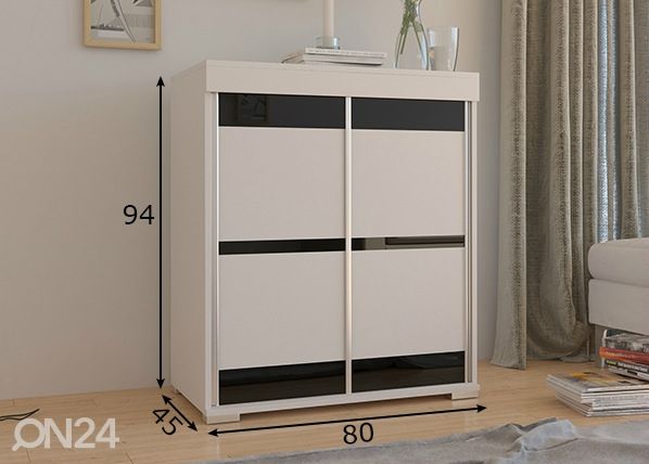 Комод с дверьми-купе Ewa III размеры