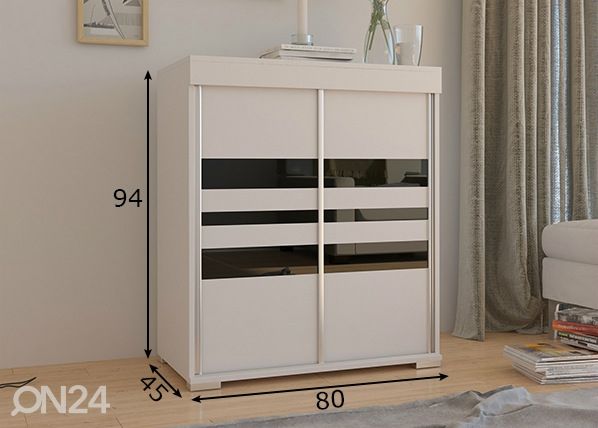 Комод с дверьми-купе Ewa IV размеры
