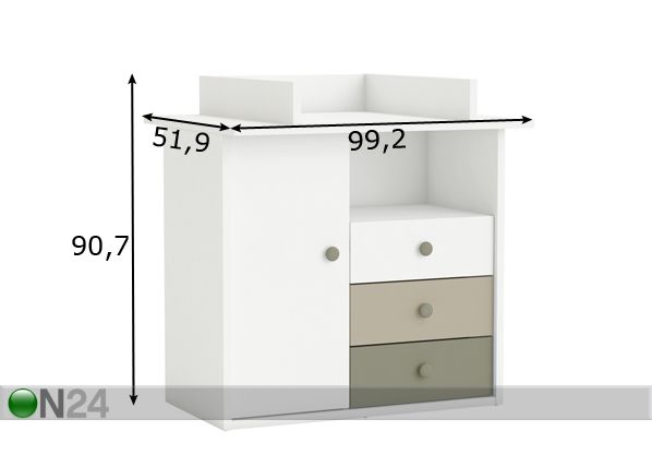Комод с пеленальным столиком размеры