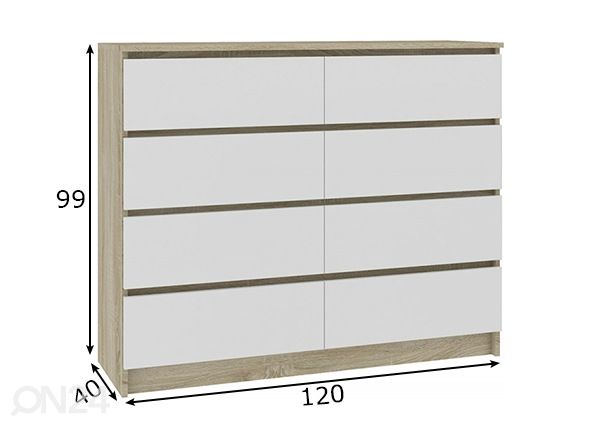 Комод 120 cm размеры