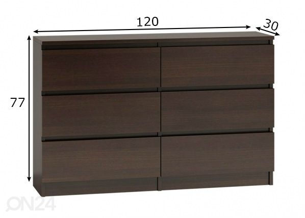 Комод 120 cm размеры