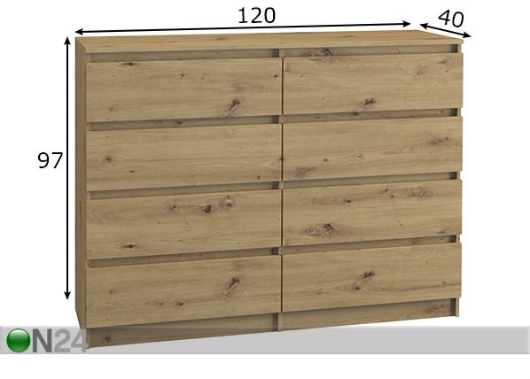 Комод 120 cm размеры