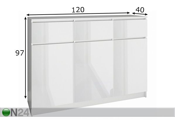 Комод 120 cm размеры