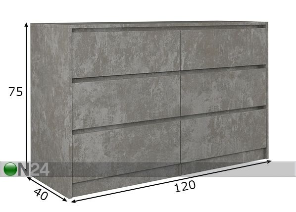 Комод 120 cm размеры