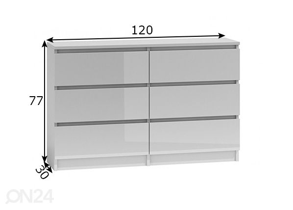 Комод 120 cm размеры