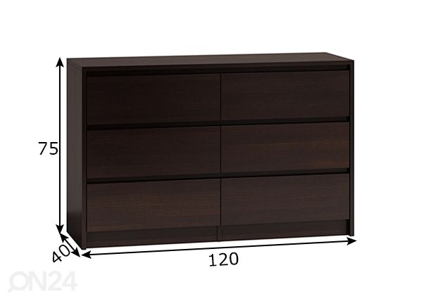 Комод 120 cm размеры