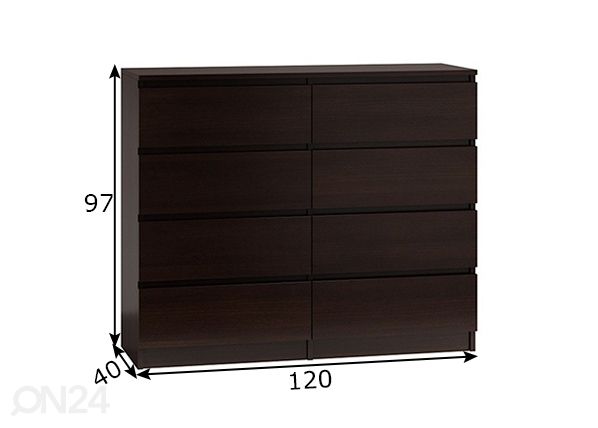 Комод 120 cm размеры