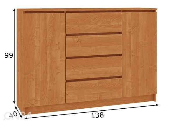 Комод 138 cm размеры