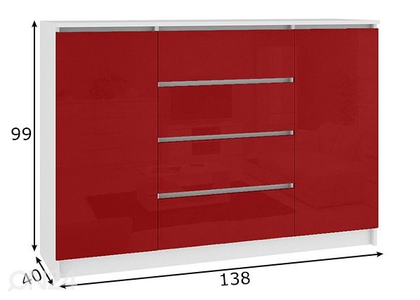 Комод 138 cm размеры