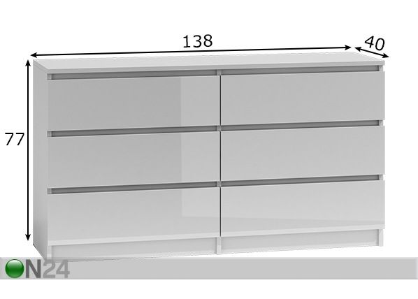 Комод 140 cm размеры