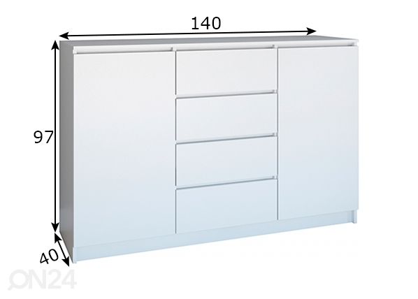 Комод 140 cm размеры