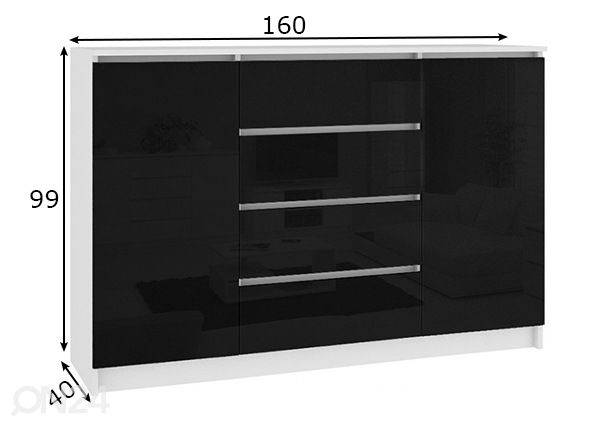 Комод 160 cm размеры