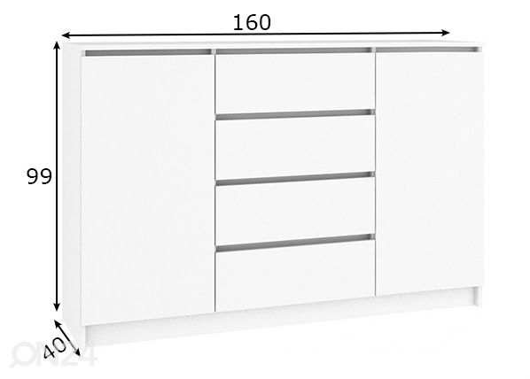 Комод 160 cm размеры