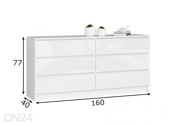 Комод 160 cm размеры