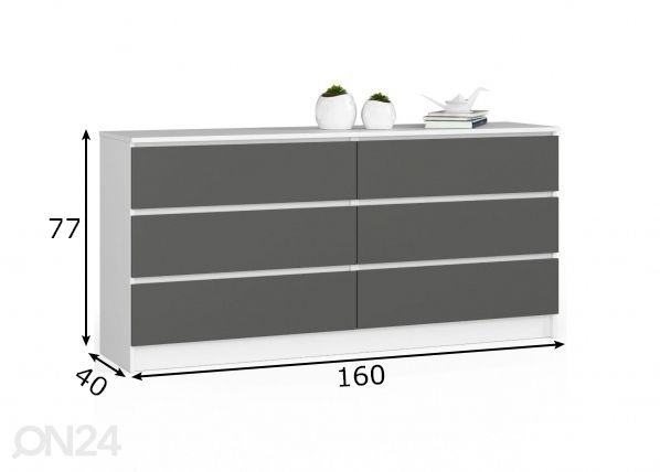 Комод 160 cm размеры