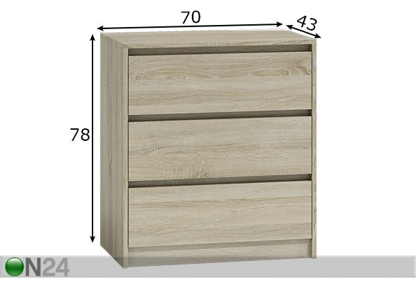 Комод 70 cm размеры