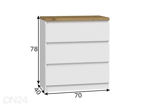 Комод 70 cm размеры