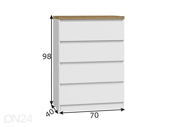 Комод 70 cm размеры