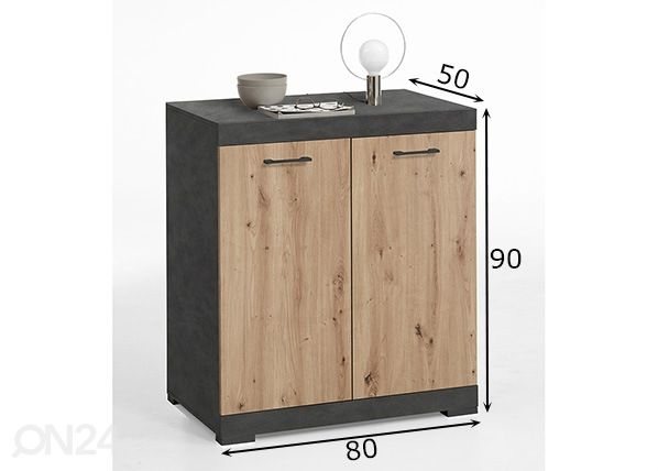 Комод Bristol 1 XL 80x50xh90 cm размеры