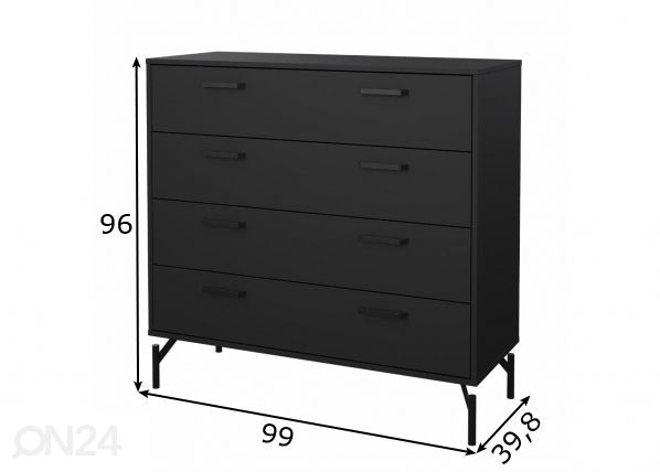 Комод Dana 99 cm размеры