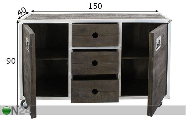 Комод Dark Roadies размеры