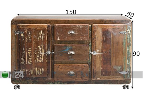Комод Fridge размеры