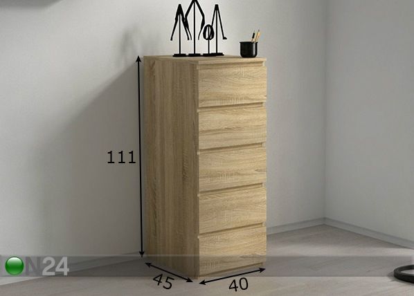 Комод Malwa W5 размеры