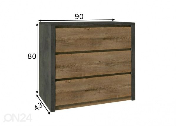 Комод Montana размеры