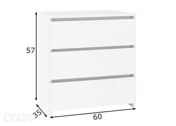 Комод Trier 60 cm размеры