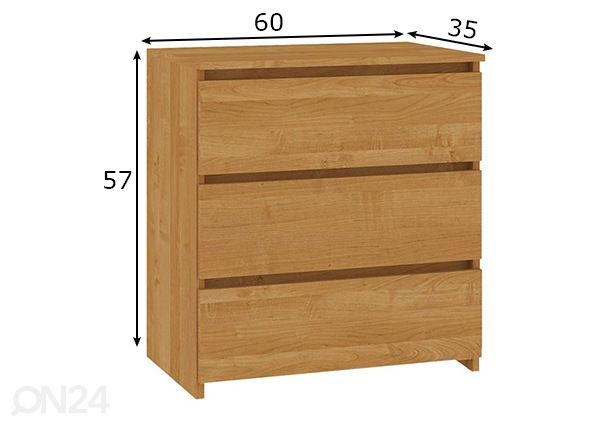 Комод Trier 60 cm размеры