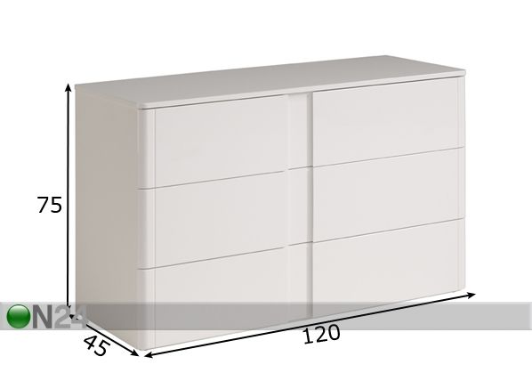 Комод Wesley размеры