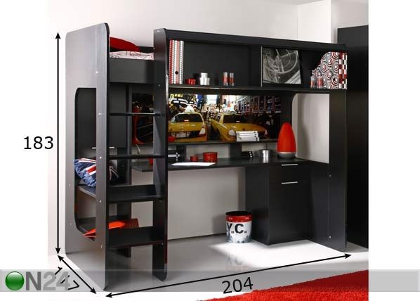 Компактная кровать Hitech 90x200 см размеры