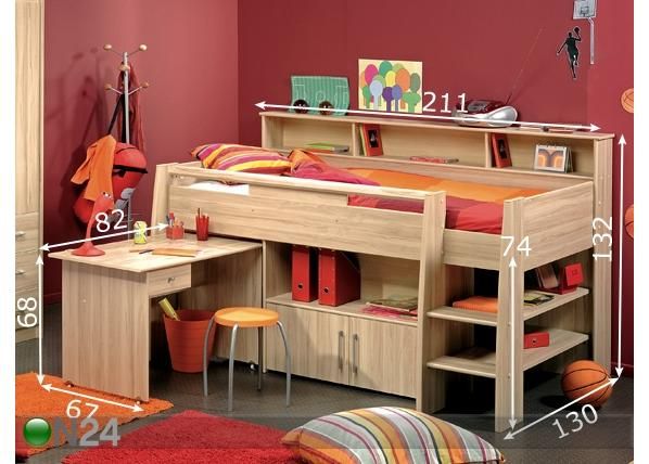 Компактная кровать Kurt 90x200 см размеры