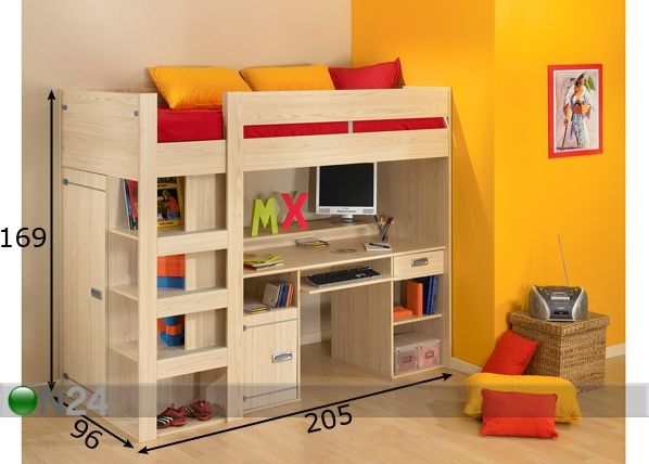 Компактная кровать Skipper 90x200 см размеры