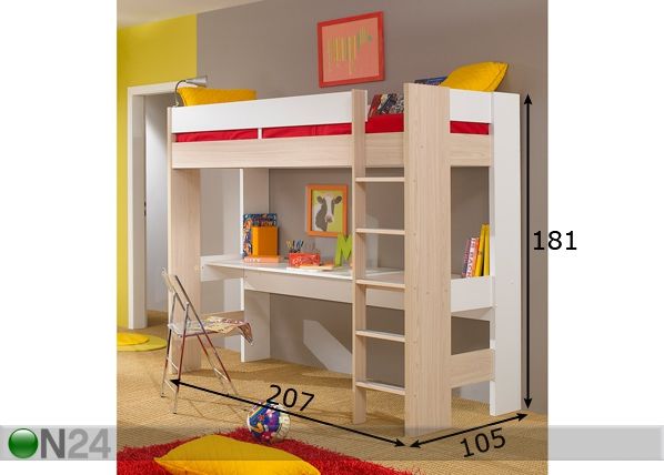 Компактная кровать Titouan 90x200 см размеры