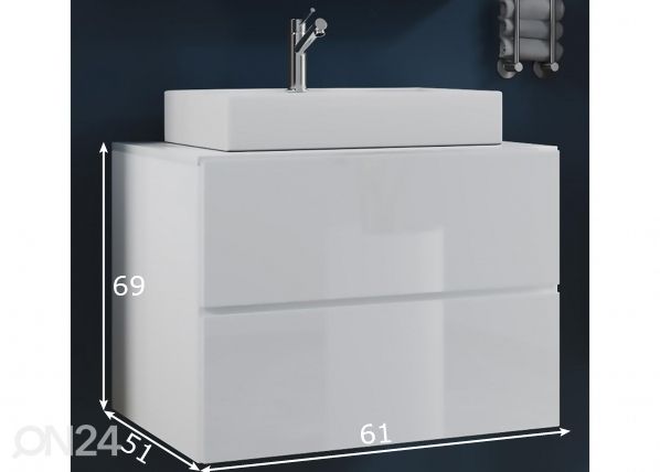 Комплект в ванную комнату Lendas S 60 cm размеры