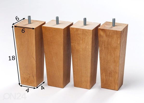 Комплект конусных ножек 18 cm размеры