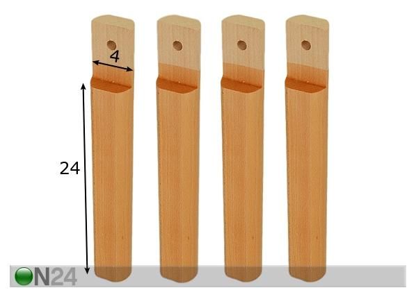 Комплект ножек 24 cm размеры