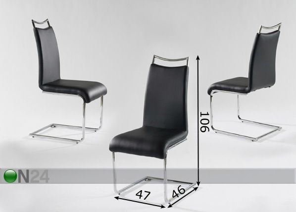 Комплект стульев Xenia 4 шт размеры